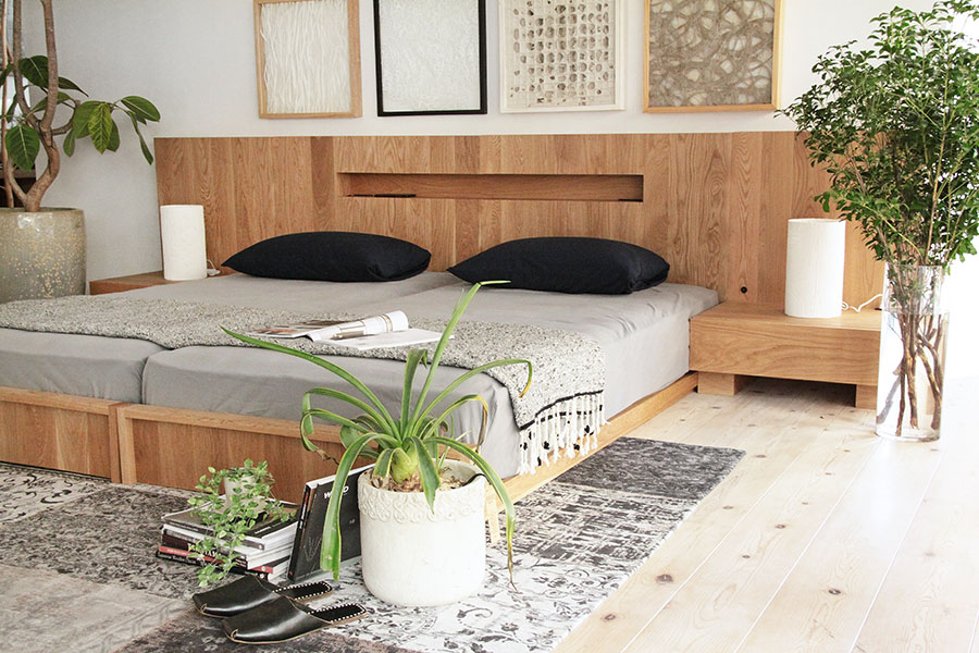 無垢ベッドフレーム