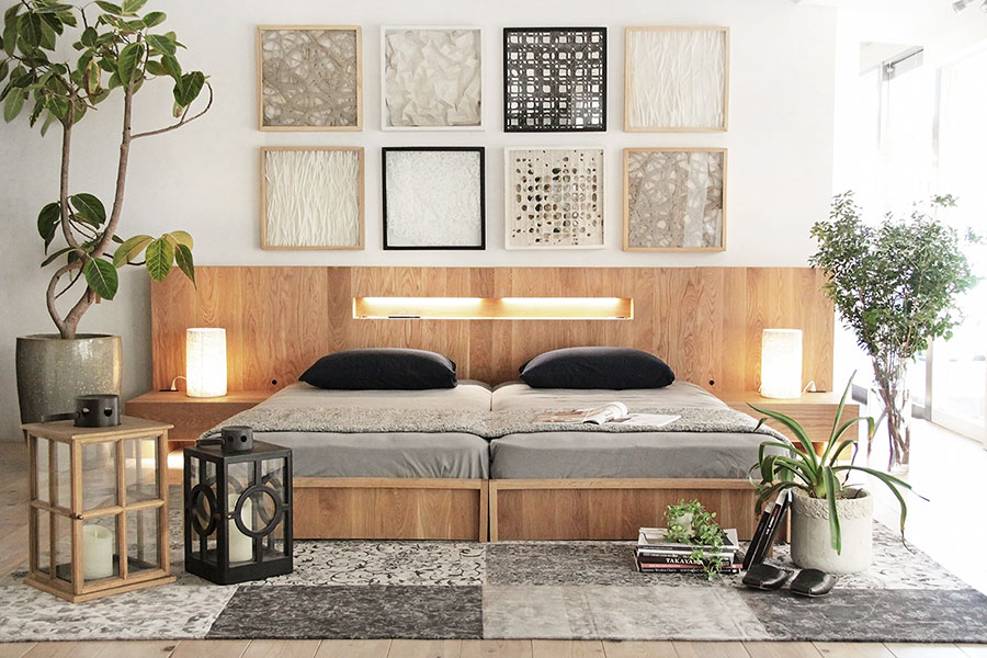 無垢材ベッドフレーム