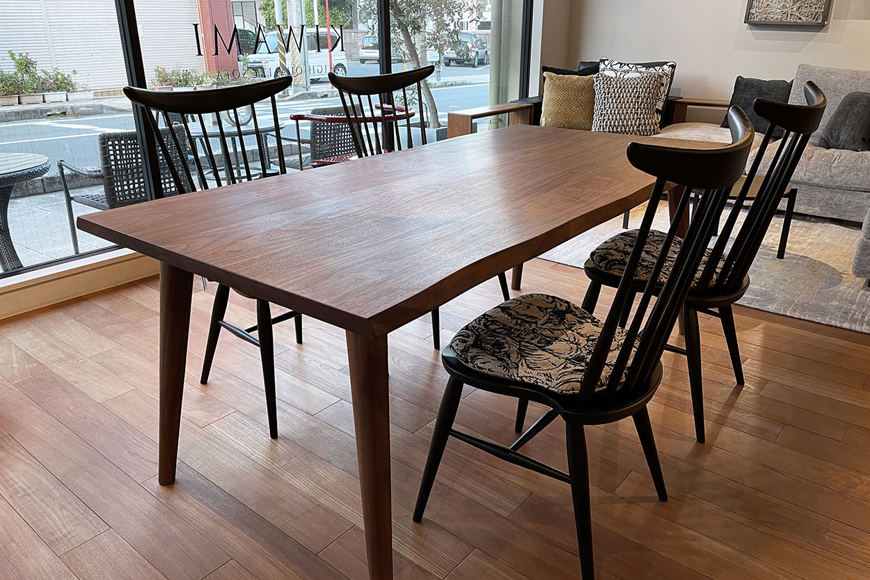 オークブラックチェア