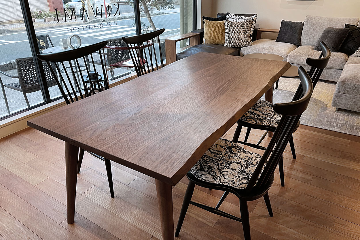 オークブラックチェア