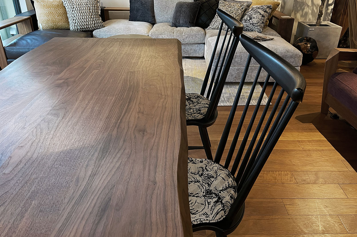 オークブラックチェア