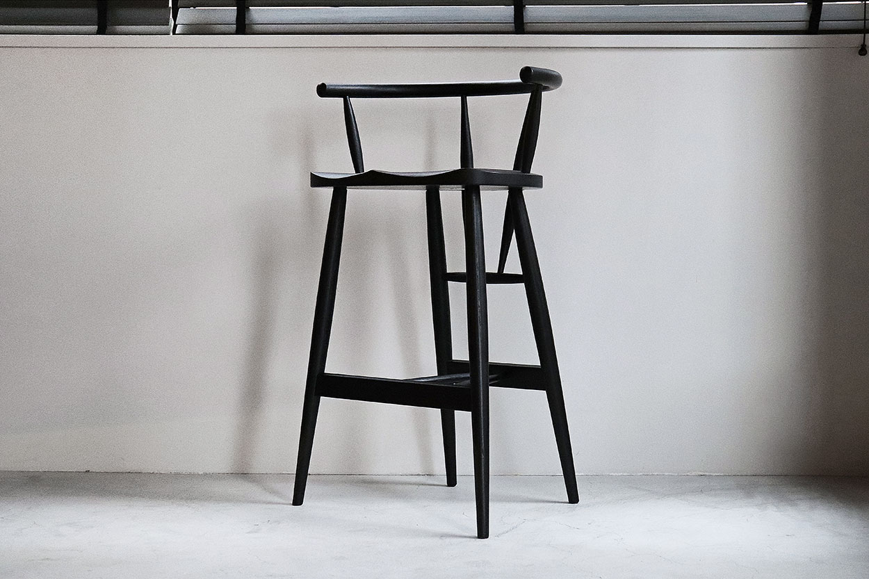 カウンターチェア板座