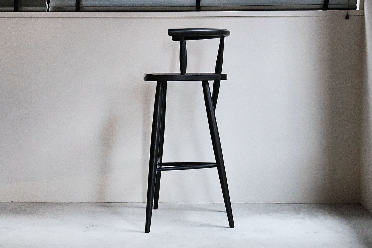 カウンターチェア板座