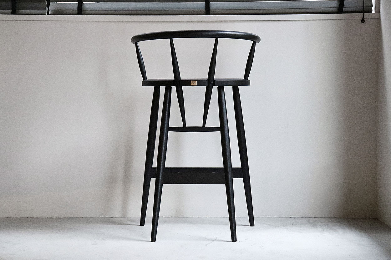 カウンターチェア板座