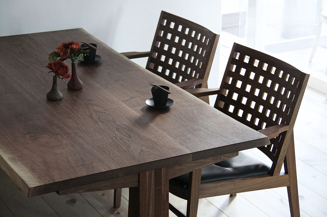 無垢材　カウンターチェア