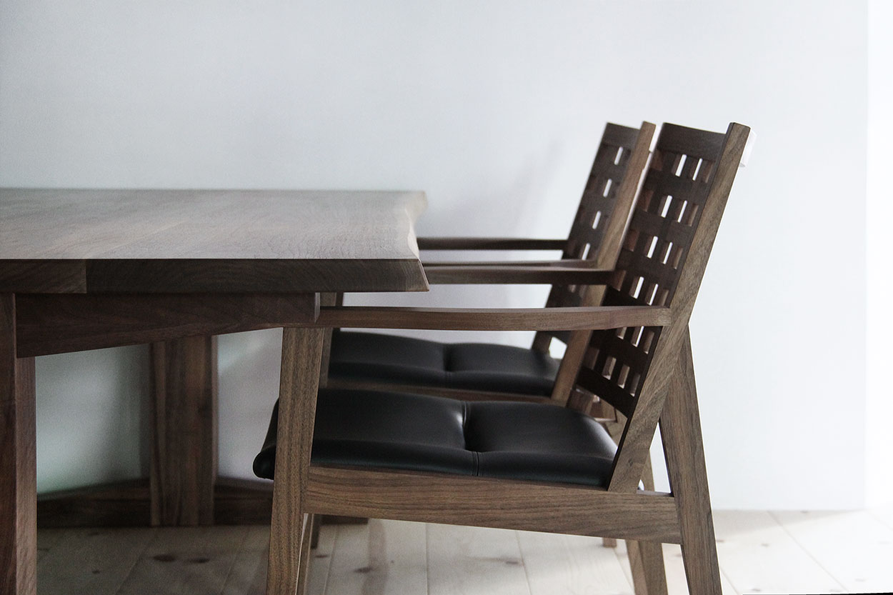 無垢材　カウンターチェア