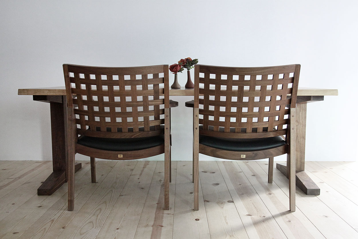 無垢材　カウンターチェア