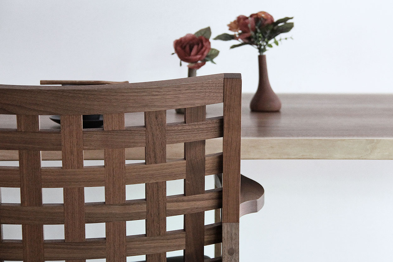 無垢材　カウンターチェア