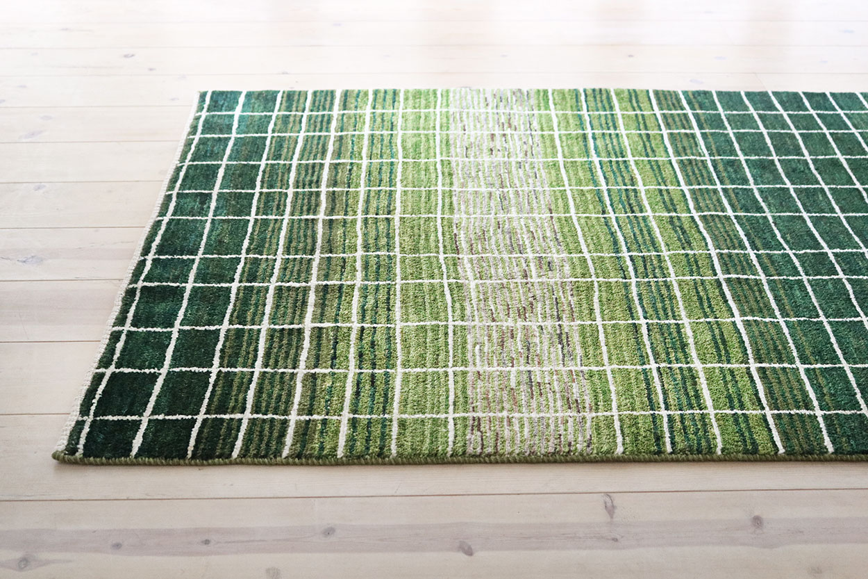 グリーングラデーションギャッベ