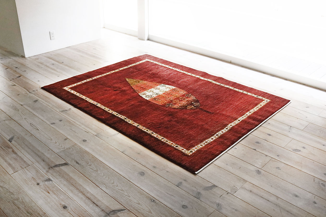 原毛カラフルギャッベ