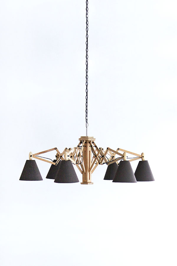 ウッドシャンデリア