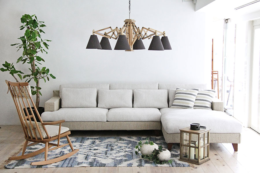 木製シャンデリア