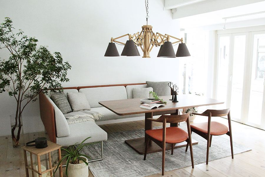 木製シャンデリア