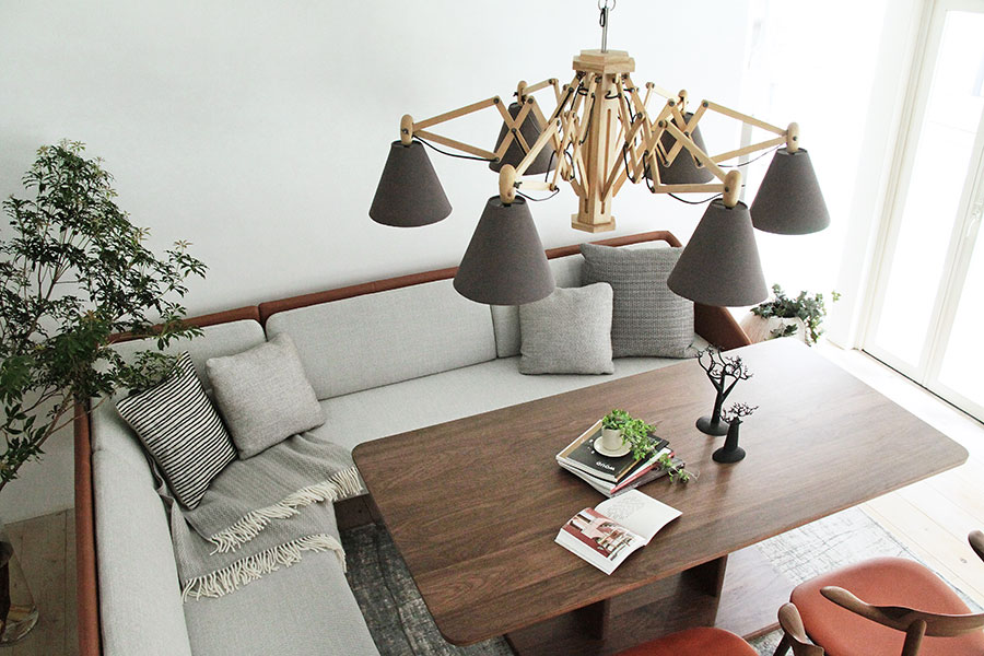 木製シャンデリア