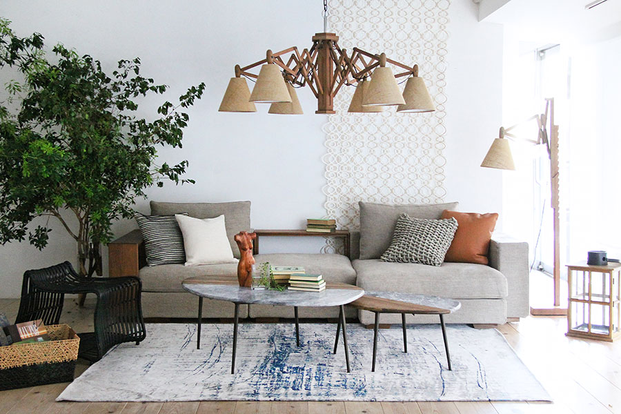 木製シャンデリア