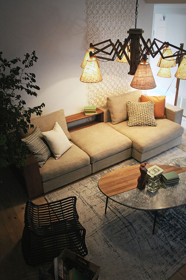 木製シャンデリア