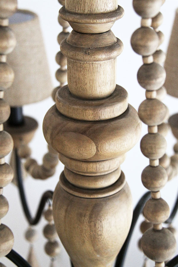 ウッドシャンデリア