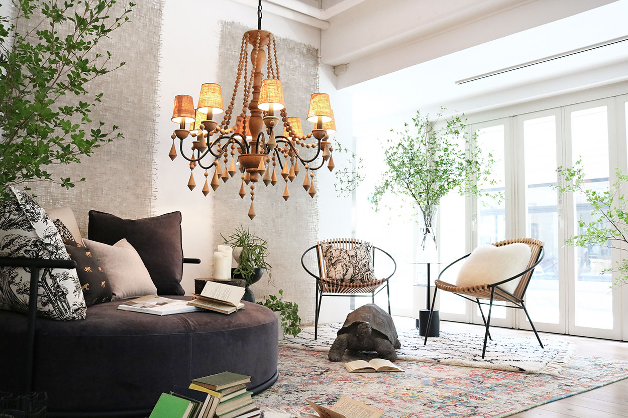 モカフレームソファ・コーディネート