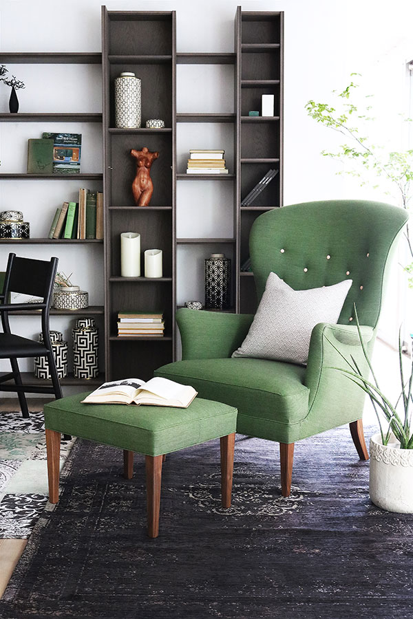 オークグレー収納家具