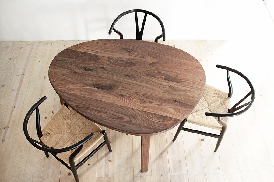 無垢テーブル・オニギリ