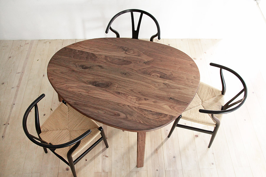 無垢テーブル・オニギリ